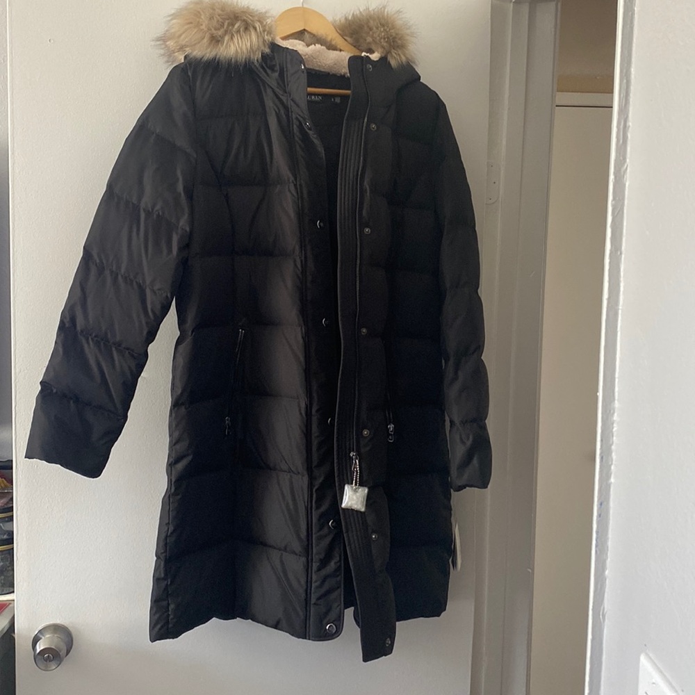 Brand new Ralph Lauren cold weather jacket with hoddie
